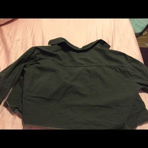 Crop little green jacket